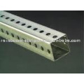 perforated Square Tube Traffic Sign Posts